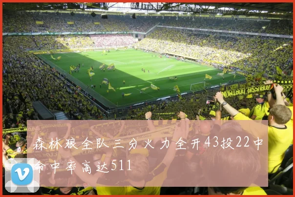 森林狼全队三分火力全开43投22中命中率高达511